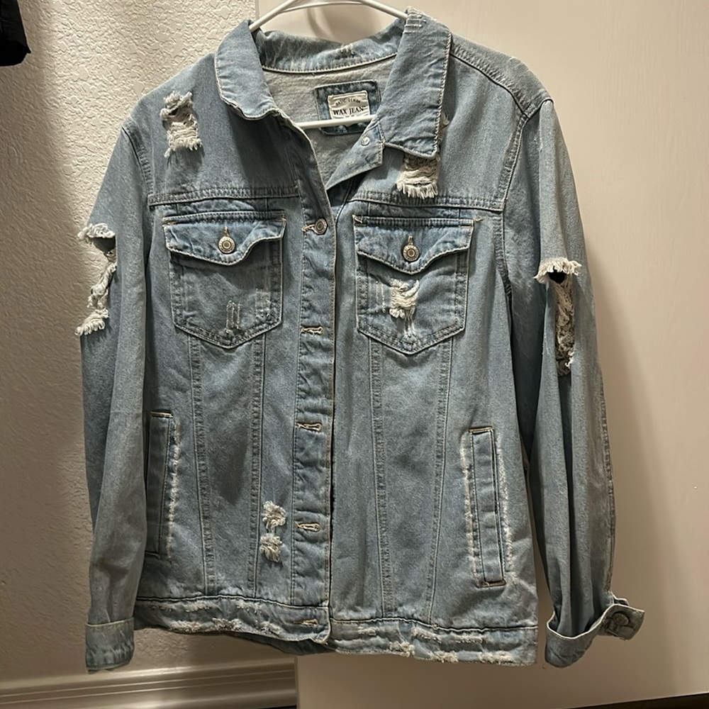 Distressed Denim Jacket